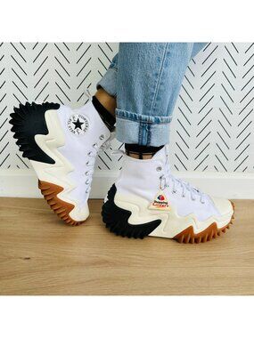 ⭐Rare Converse Run Star Motion CX Platform 8.5 Women Shoes White Sneaker 171546C
